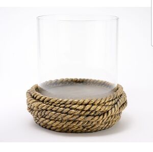 HomeWorx by Slatkin Co. Antiqued Gold Rope Hurricane